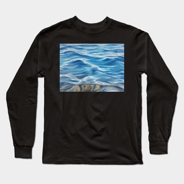 The Cure - lake water painting Long Sleeve T-Shirt by EmilyBickell